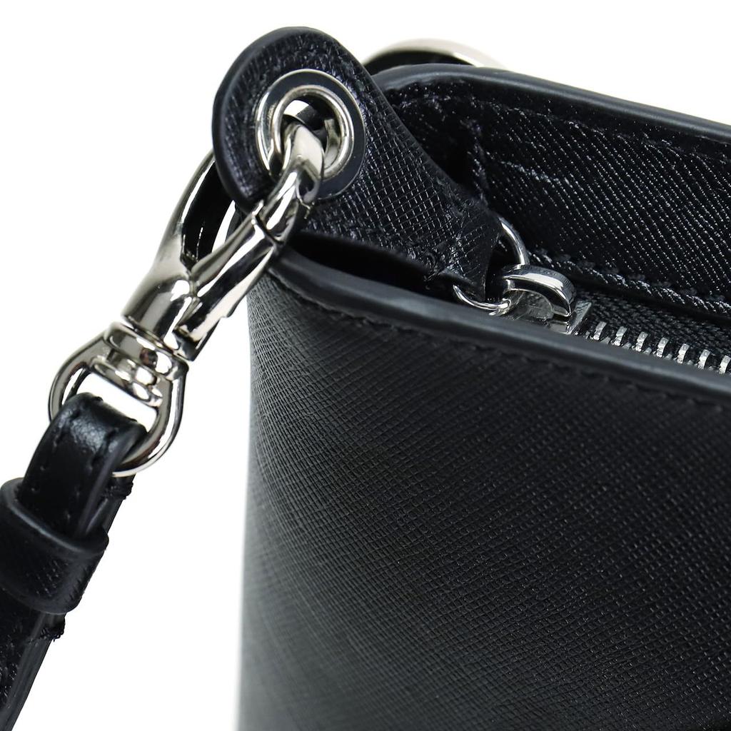 Identificador de proceso. Bolso de Mano Cuadrado de Cuero PAP151 Negro