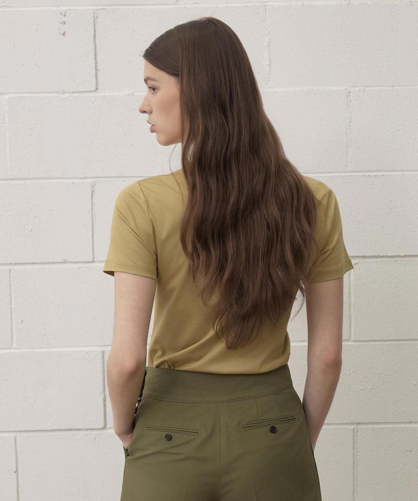 THEKNITCOMPANY Mera Cotton T-Shirt - Tawny Yellow