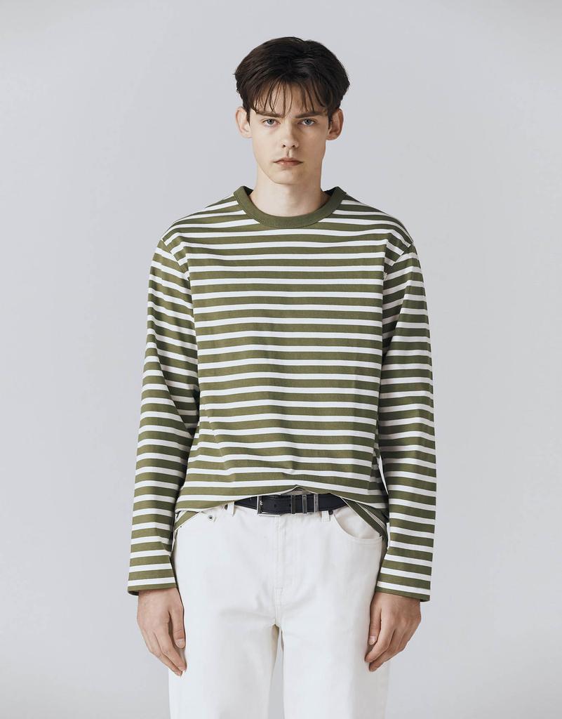 GIORDANO Striped Long Sleeve T-Shirt 024503 [4 Colors]