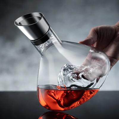 European Entry Lux Waterfall Speedy Wine Decanter Crystal Glass Iceberg Jinshan Filter Liquor Divider Household Jug Wine Set