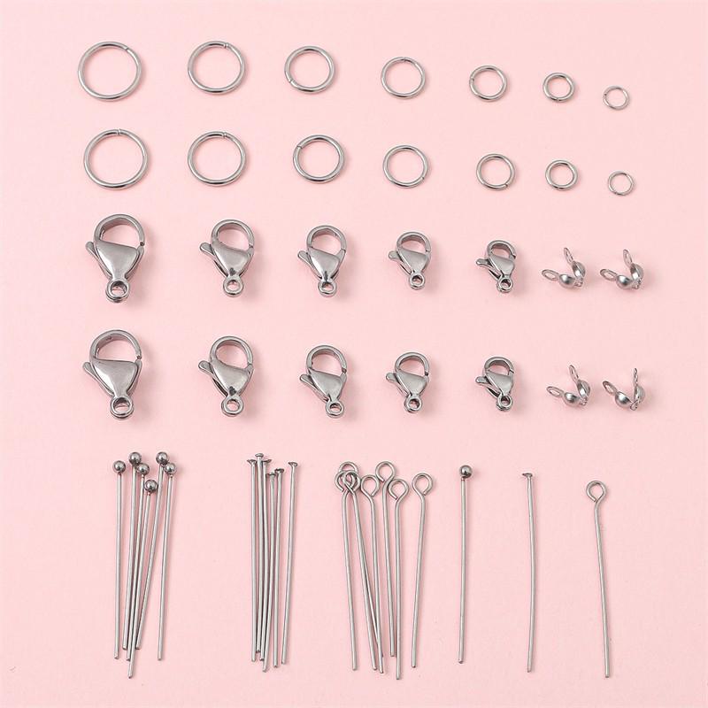 Stainless Steel Lobster Clasp End Cap for Beading Jewelry Accessories