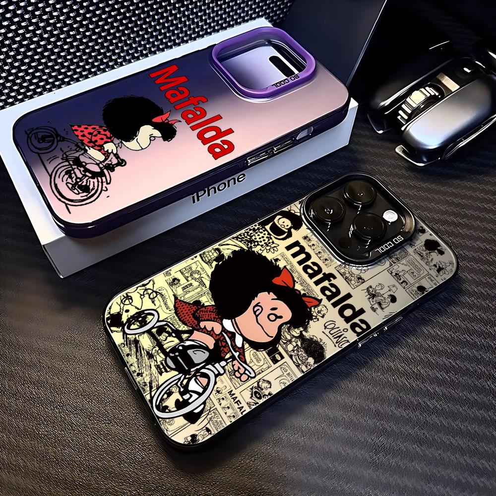 Anime Girl M-Mafalda Phone Case for Xiaomi Redmi Note 7 8 9 9S 10 11 12 13 14 15 Pro Plus 4G 5G Anti Fall Matte Back Cover