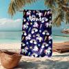 Custom Name Ultra-Soft Beach Towel with Unicorn Theme,Ideal for Pool - Camping, Diving - Perfect Travel Essential, Vibrant Beach Towel.