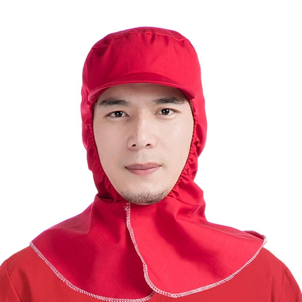 Дышащая безворсовая шапка-накидка Легко стирающаяся Рабочая шапка для мастерской Рабочая кепка для сферы общественного питания Ресторан Кафе красный