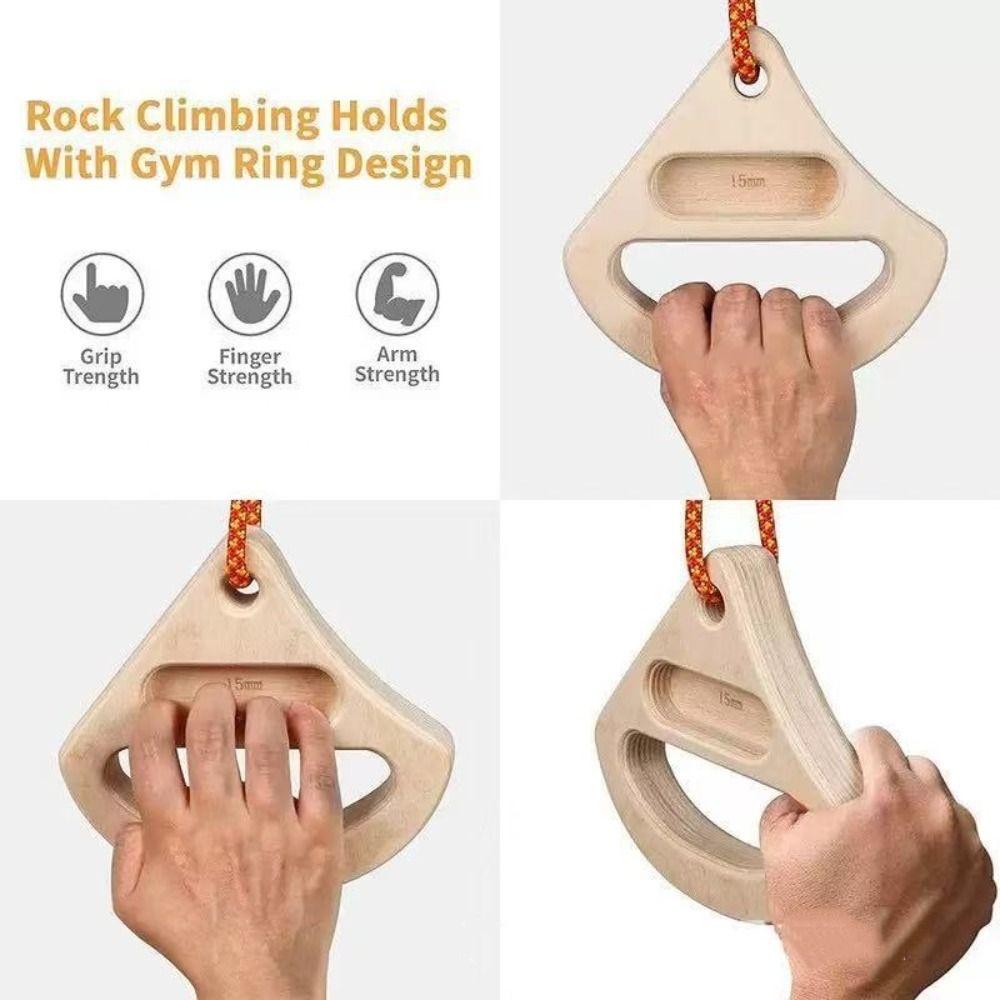 Forearm Climbers Rock Climbing Hangboard Strength Trainer Pull-Up Board  Fitness Enthusiasts
