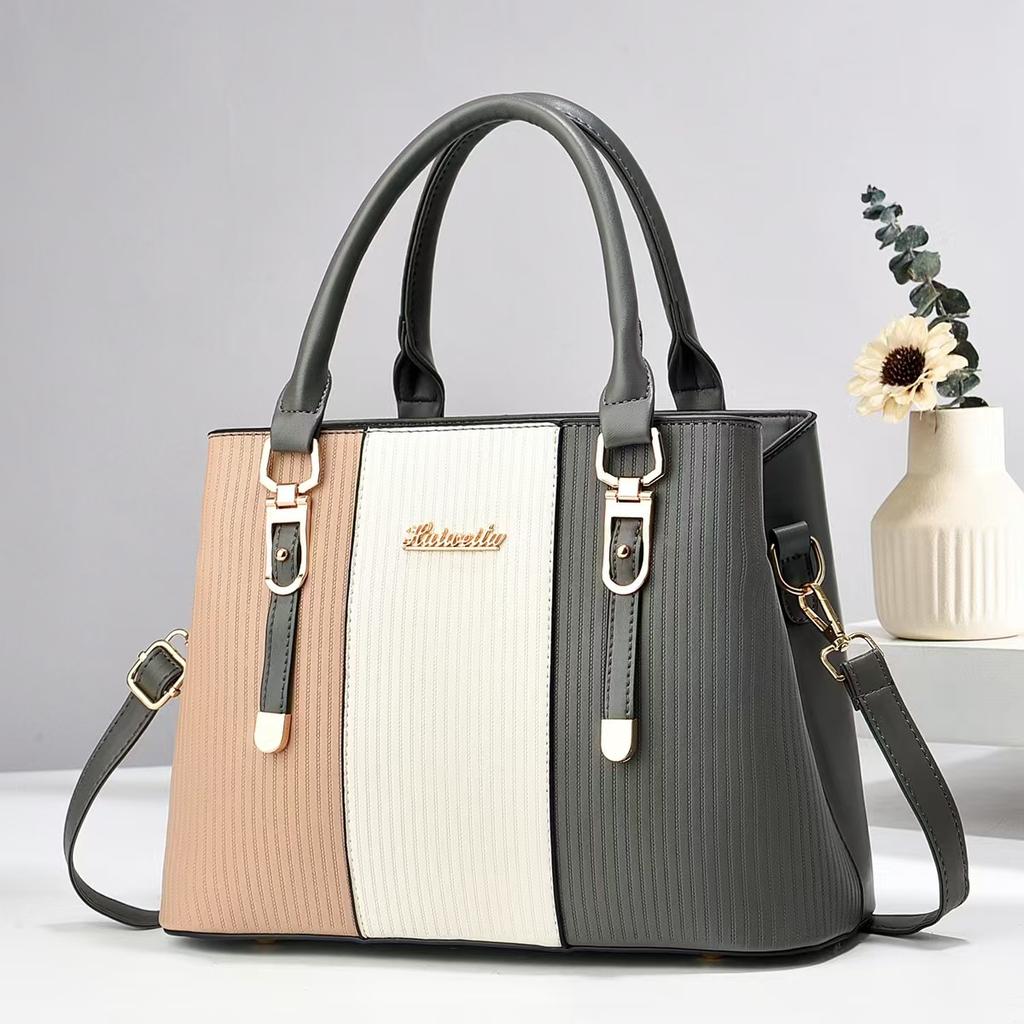 Prémiová patchworková barevná kabelka Všestranná taška přes rameno Módní Top vzhled Kvalita Vícevrstvá Velkokapacitní Crossbody taška de