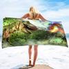 Dinosaur Beach Towel Watercolor Camping S for Boys Kids Quick Dry Ultra Absorbent Super Soft Blanket Pool