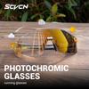 SCVCN Farbige photochrome Radsportbrille Sonnenbrille für Herren Radsport Straßen- und Mountainbike-Brille sowie für Damen Freizeit Wandern Winddicht