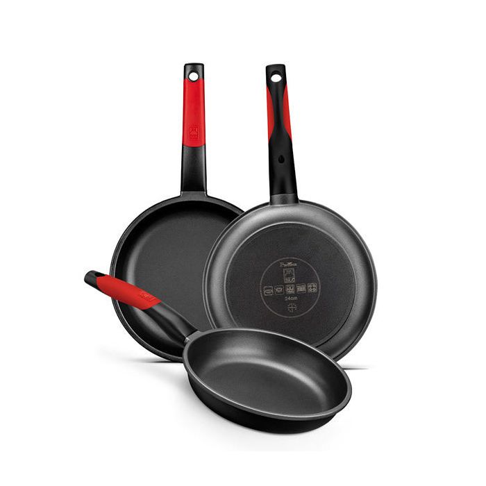 Poêle - BRA - 20 Cm - Fonte d'Aluminium - Antiadhésif Renforcé - Ergonomique