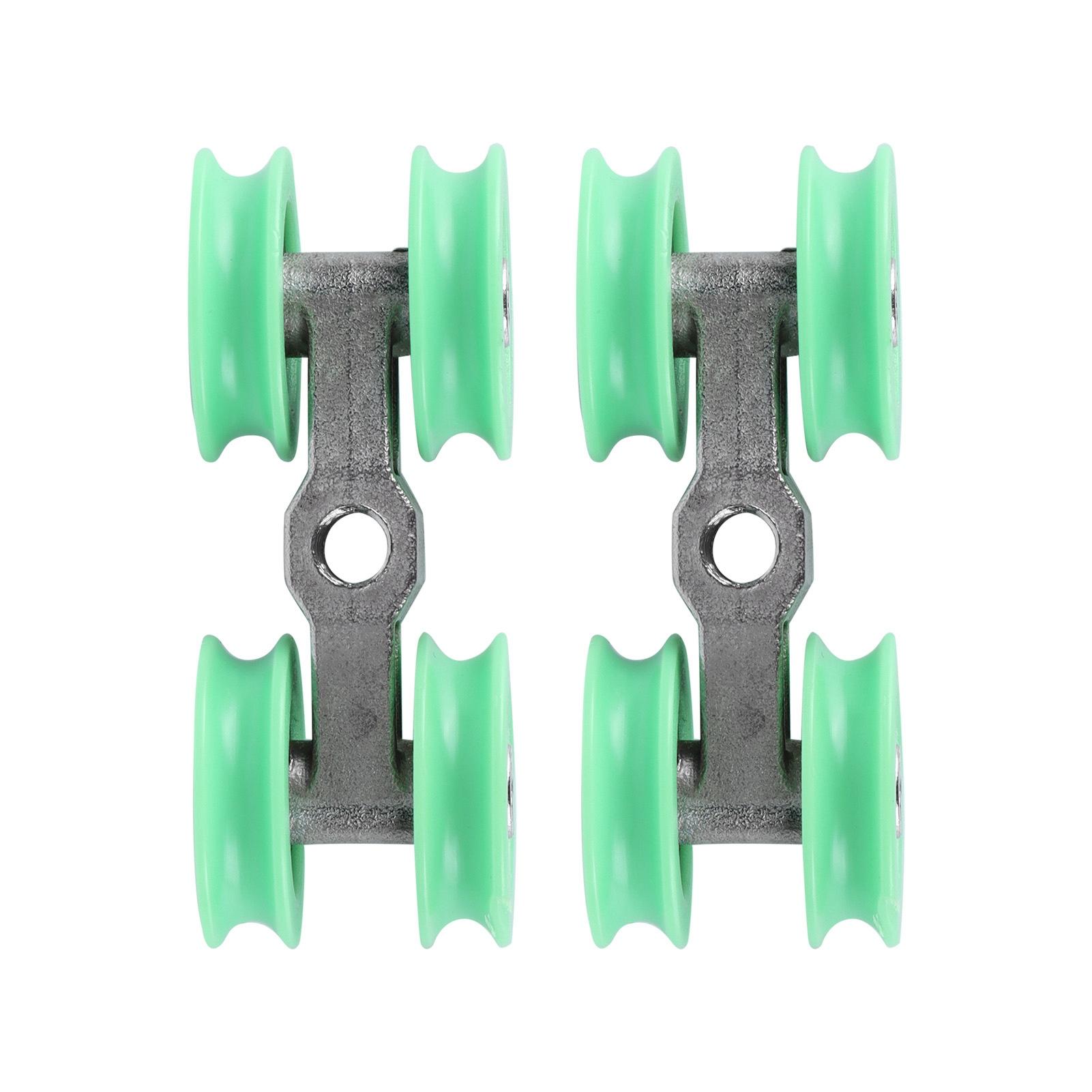 

2 шт. U-образные колеса из нержавеющей стали 4-колесные маленькие ролики запасные части для душевой двери