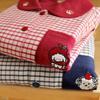 Autumn and Winter Pajamas Couple Cute Cartoon Cotton Polished Men and Women High-end Embroidery Casual Long-sleeved Suit