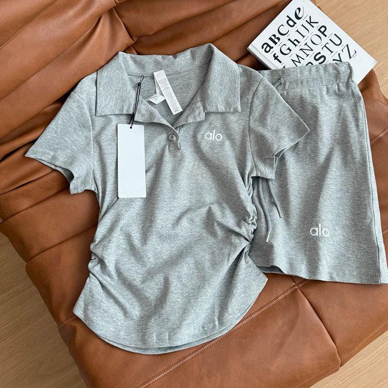 

Premium Women s Casual Polo Shirt & Skirt Set - Anti-Exposure Design S