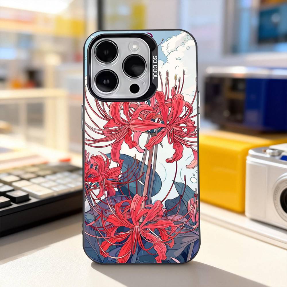 Ghoul Spider L-Lily Tokyo For iPhone 17,16,15,14,13,12,11,Pro,Max,Plus,E,Air,Mini Anti Fall Black Matte Hard Bumper Phone Case