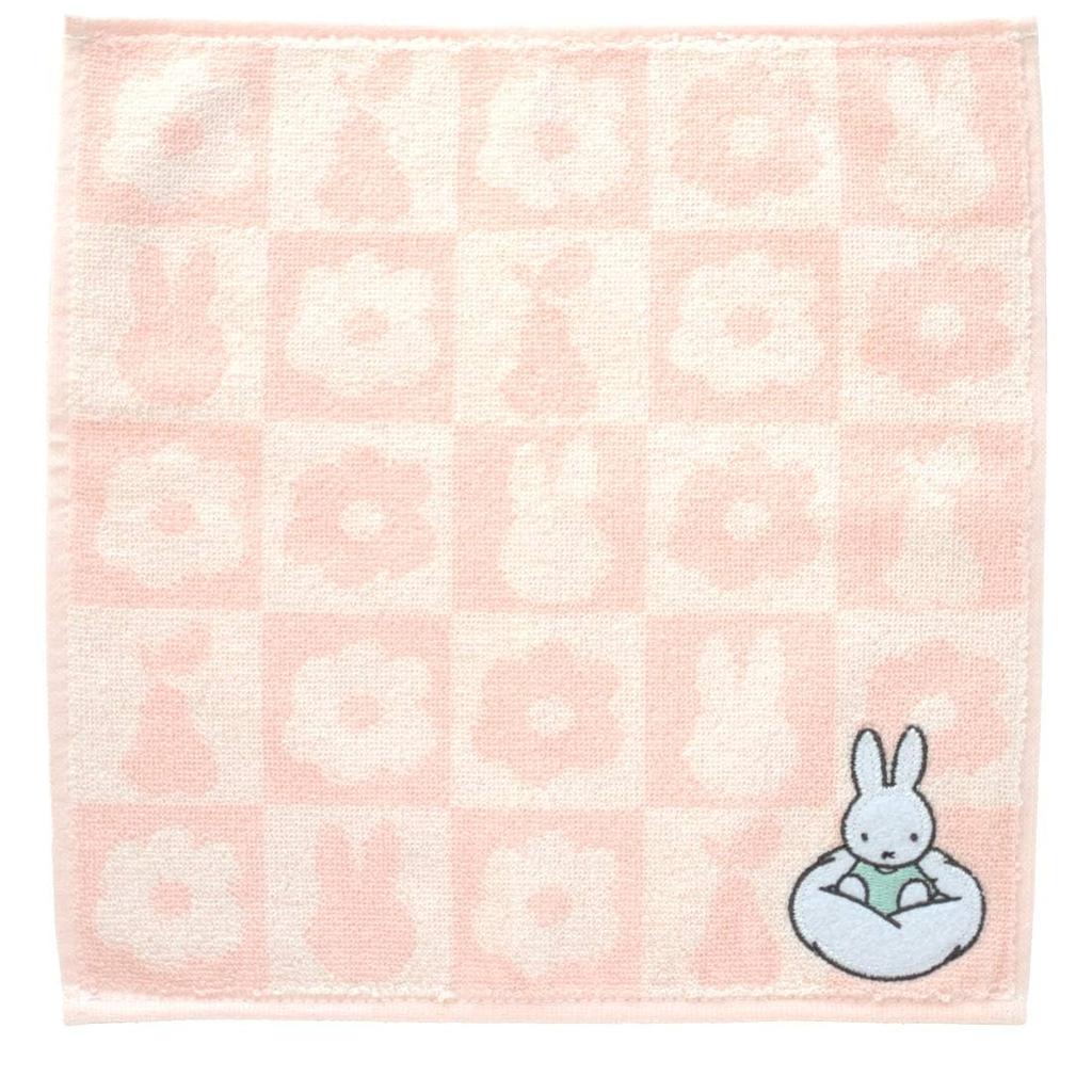 Miffy Towel Powder Color Handkerchief, (Pink), Women's, Approx. 25cm, 000195-0021-01