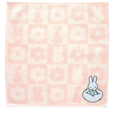 Miffy Towel Powder Color Handkerchief, (Pink), Women's, Approx. 25cm, 000195-0021-01