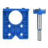 Hinge Hole Drilling Guide Locator 35mm Dowel Jig ABS Hinge Jig Hole Saw for Wood Drill Furniture Hinge Installation Woodworking