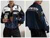 Női Hosszú Ujjú Álló Galléros Színblokkos Versenydzseki Betűnyomott Cipzáros Streetwear Bomberdzseki Alkalmi Felsők