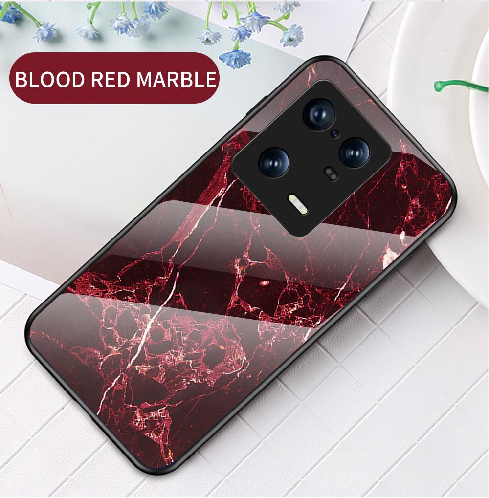 Casing For Xiaomi 11 Lite 5G NE 13 13T Pro 13 Lite 13 Ultra Redmi 12 Note 8 2021 13 Pro+ Case Marbled Tempered Glass Case Back Cover