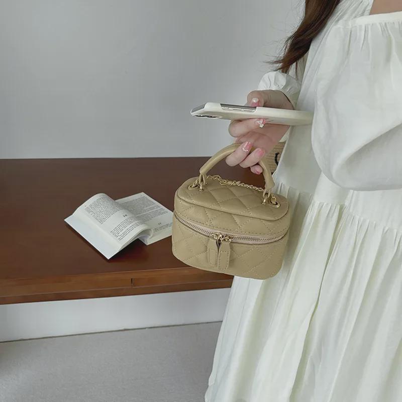 2025 Módna dámska letná kabelka vedro s diamantovou retiazkou do ruky - Všestranná cez rameno/messenger