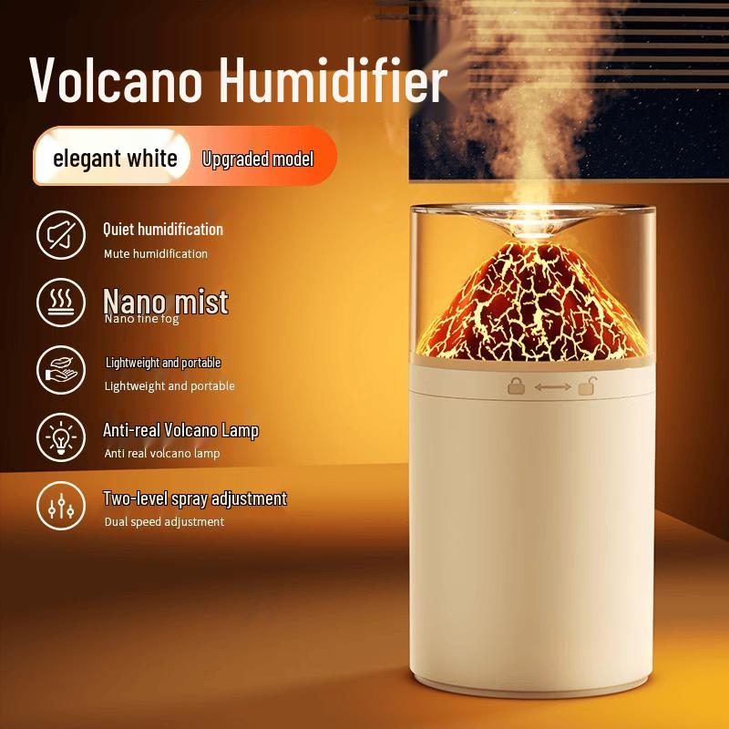 ZISIZ USB Portable Flame Volcano Humidifier