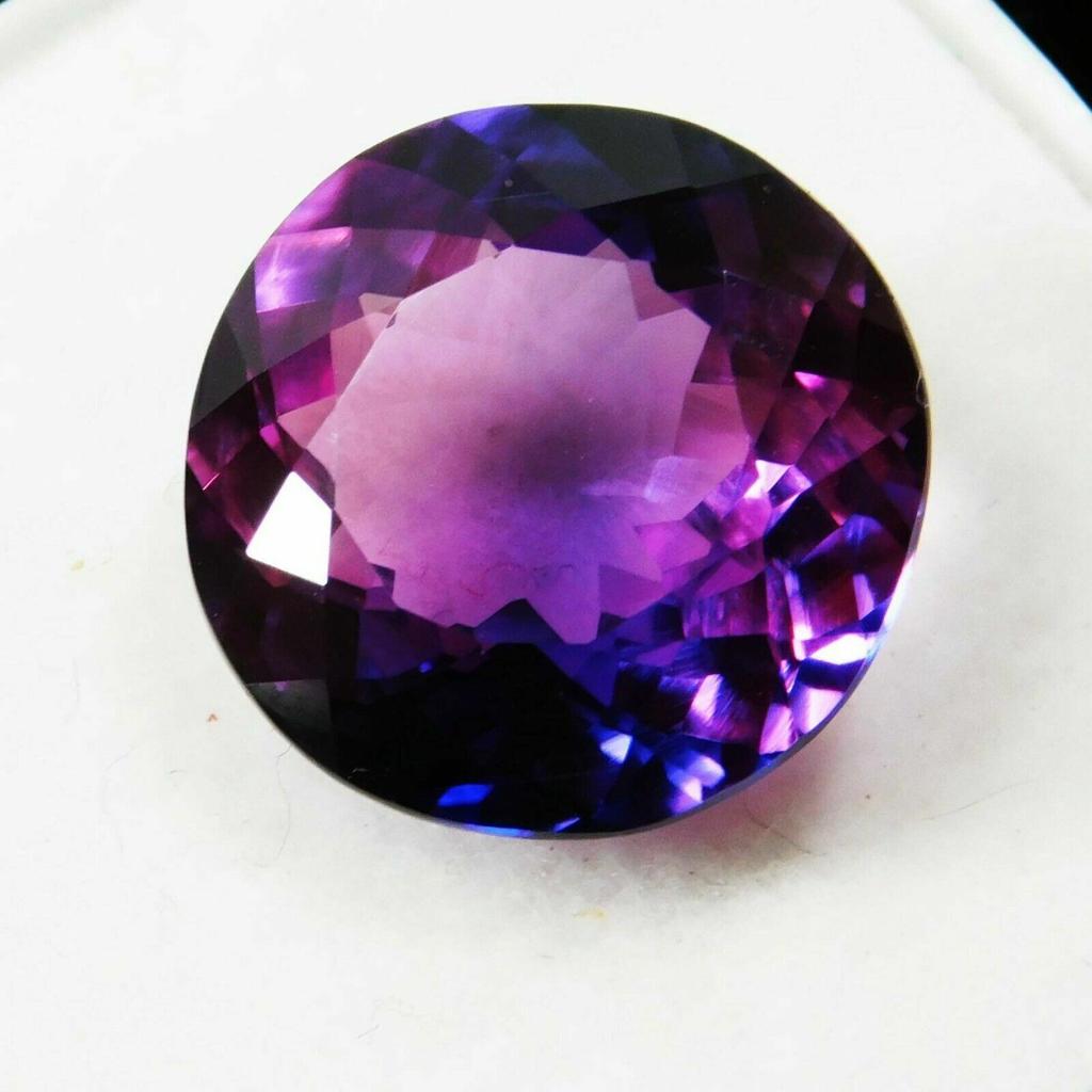 Natural Purple Tanzanite Loose Gemstone 7.20 Ct Round for Jewelry Making and Gem Collections
