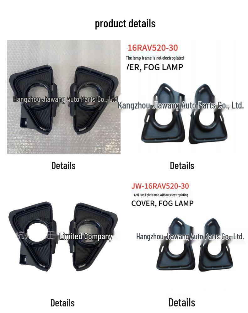 Moldura de luz antiniebla para Toyota RAV4 2016 (Sin Cromo) 52030-0R040R 52040 L