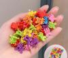 100PCS Colored Children Hair Clip Sweet Hairpin Cute Princess Girl Hair Accessories Non Damaging Hair Accessories Headband Clip