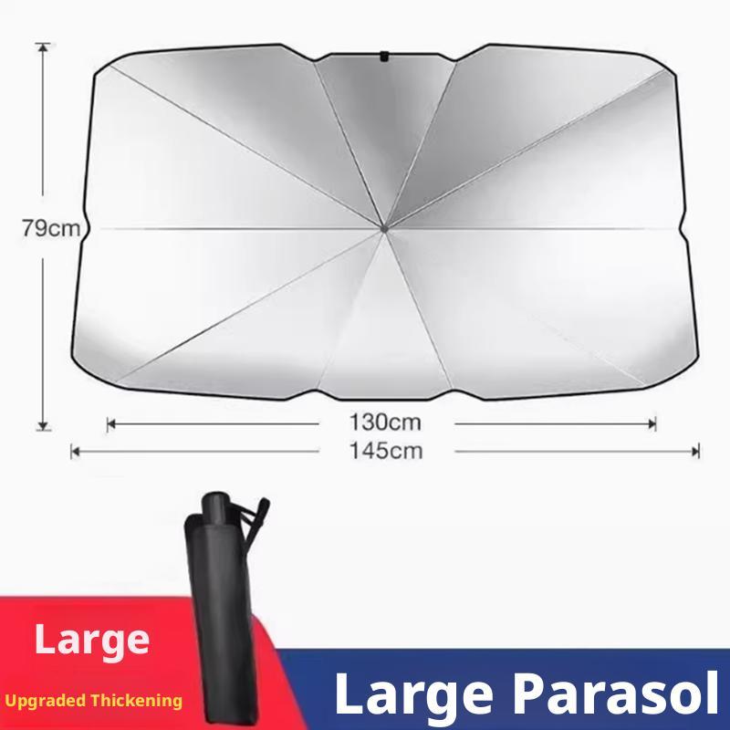 Car Parasol Summer Supplies Car Sunshade Front Windshield Sunscreen Thermal Insulation Telescopic Folding Sunshade