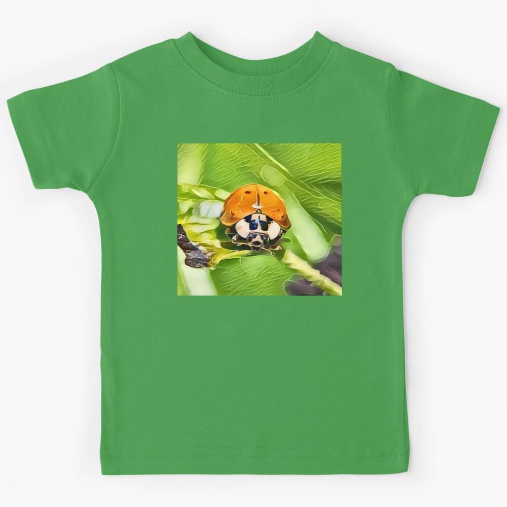 Lovely Ladybird In Gemstone Kids T-Shirt 130