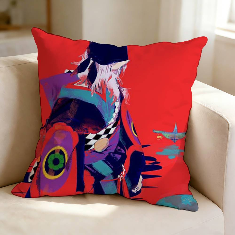 Anime MMononoke Cool KKusuriuri Square DoubleSided Printed Pillow Case Bedroom Bedside Pillow Sofa Cushion Cover
