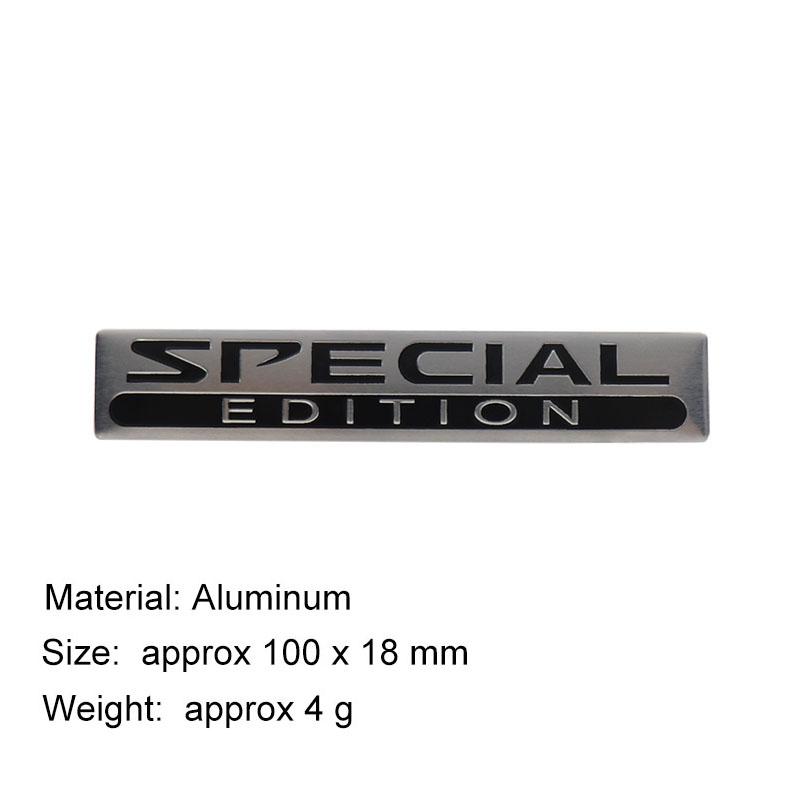 Aluminium Special Edition Logo Emblem Sticker Car Interior Exterior Decoration Decal Motorcycle Accessories
