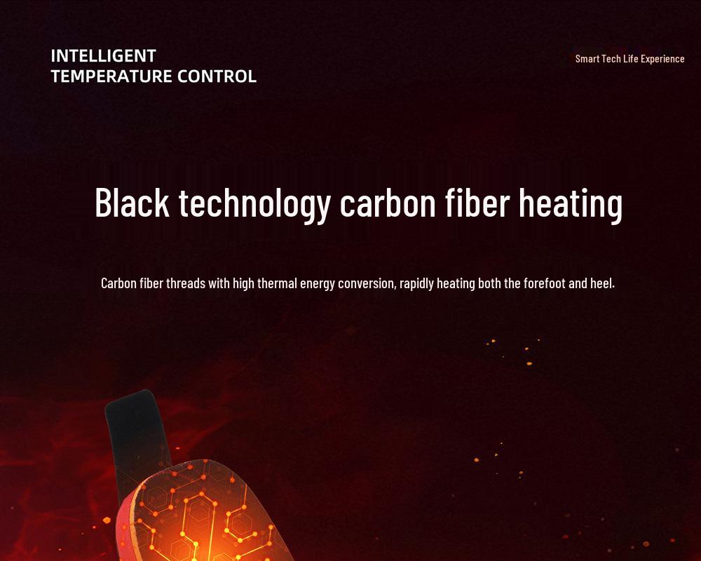 Smart Unisex Heating Insoles with APP Control & USB Charging