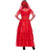 Rotes Zombie-Geist-Brautkleid Cospay Maskerade-Party-Show Halloween-Show-Kostüm
