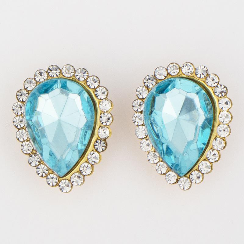 Sunflower Teardrop Acrylic Bow & Heart Hand-Sewn Diamond DIY Hair & Clothing Accessories