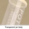 Yousheng Transparent Grain Canister Kitchen Sealed Jar Food-Grade Airtight Storage Container Pantry Organizer for Snacks Dried Foods Tea