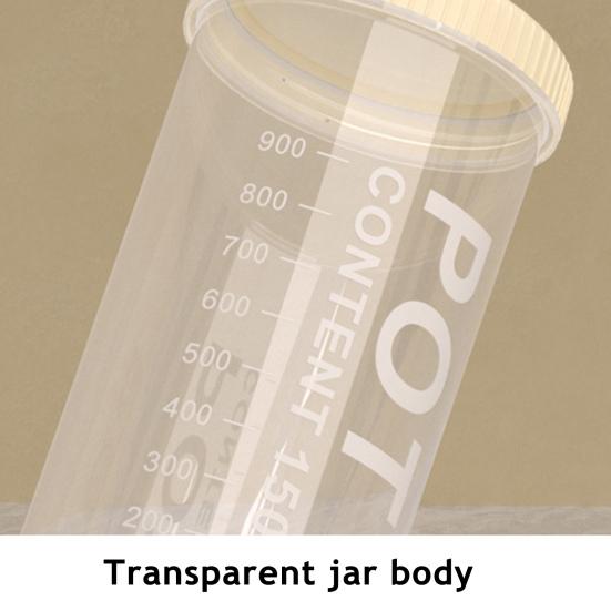 Yousheng Transparent Grain Canister Kitchen Sealed Jar Food-Grade Airtight Storage Container Pantry Organizer for Snacks Dried Foods Tea
