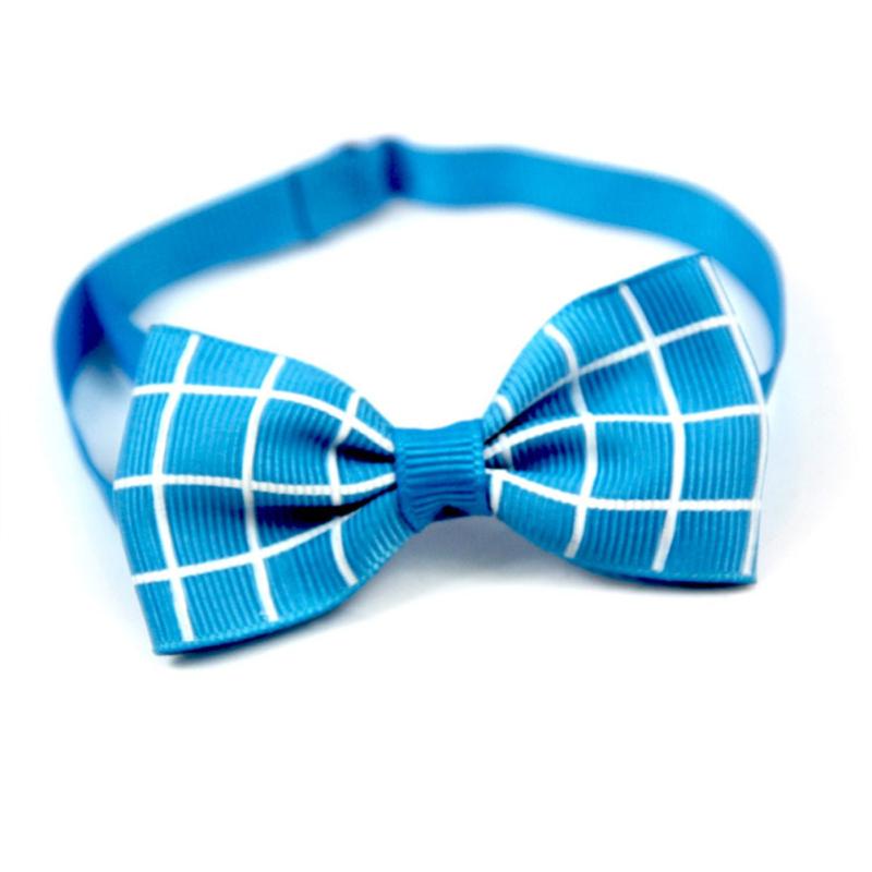 Cat Dog Collar Plaid Bow Tie Adjustable Neck Strap Cat Dog Grooming Pet Accessories