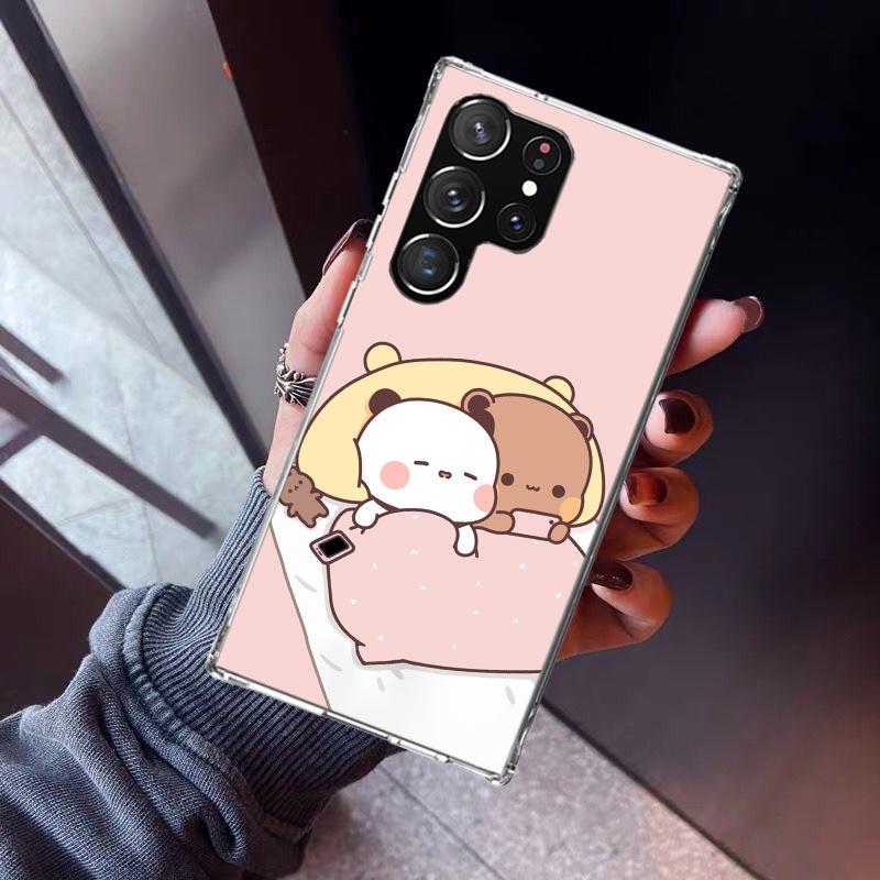 Bubu Dudu Cartoon Cute Phone Case For Samsung Galaxy S23 S24 S25 Edge S26 Ultra S22 + S21 Plus S20 FE Cover Silicone Print Shell