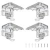4 Pezzi Clip di Supporto in Plastica Staffe di Montaggio Per Installare Tende da Finestra All'interno o All'esterno Supporto per Tende Senza Corda