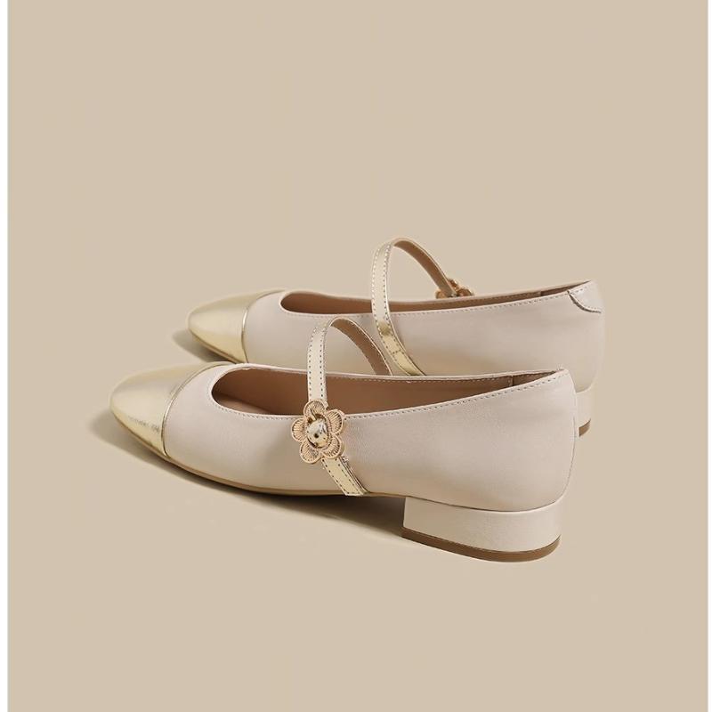 Fashion Mary Jane Shoes Women 2024 Summer New Small Fragrant Wind Flat Shoes Women Evening Wind Gentle  French Small Leather Shoes