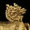 Figurines Brass Cloud Kirin Pair Wholesale Decorations for Living Room Office Shop Display Bronze Crafts