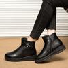 Scarpe invernali in pelle velluto cotone caldo casual da esterno stivali da neve scarpe in cotone