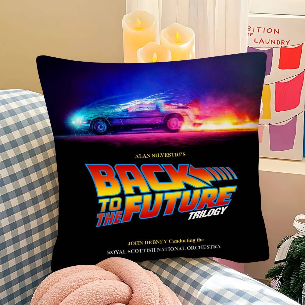 pc Movie Back To The Future Trilogy Pillow Case Fashion Square Pillowcase Bedroom Sofa Room Ins Decoration Leisure