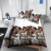 SADA povlaků na přikrývky 3D Wolf Printing Ložní prádlo Dekor