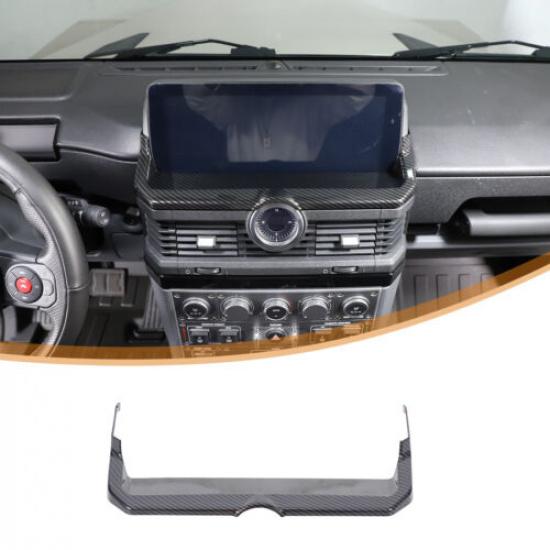 ABS Carbon Car Navigation Screen Frame Decorative Trim For Ineos Grenadier +