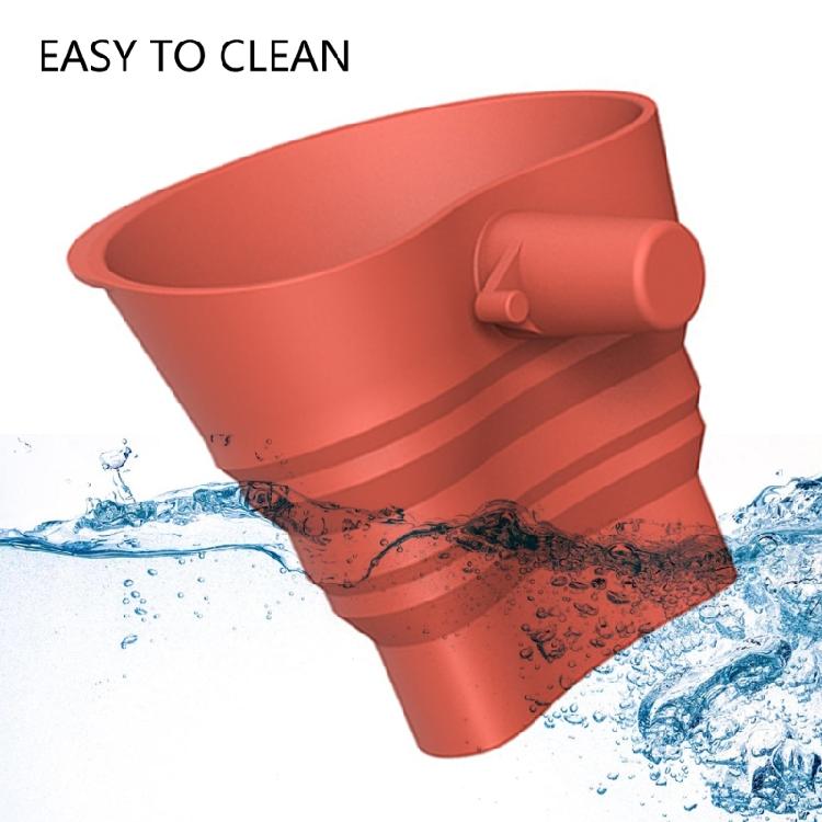 Ergonomic Baking Funnel For Mixer Foldable Silicone Clog Flour Dispenser Kitchen Organization for Mixer Space Saving