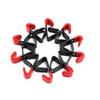 Black+Red Clip Hook Tool Organizers Steel Wall Mount Hooks 10 Pack Hooks