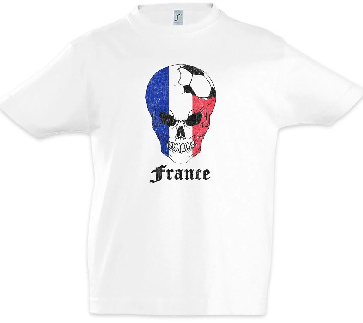 

France Football Comet Kids Boys T-Shirt Flag Football France Flag- 110