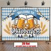 One 2D Plane Party Banner, One 2D Plane Beer Festival Background Decoration Backdrop Photo propDJH