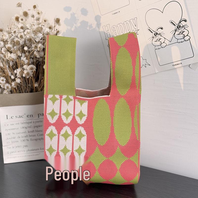 Kuanzhai Alley Souvenir: Chengdu Panda Grandpa Knitted Women's Tote Bag